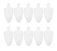 USHOBE 10 Pezzi Sagome per Scarpe Sportive da Uomo in Cotone Perlato Bianco, Protezione Anti-piega e Supporto Forma Punta, per Viaggio e Armadio Scarpe