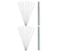USHOBE 180 Pezzi Steli di Filo da Fiorista Verde 40cm | Ferro e Plastica, Facile da Modellare e Riporre, per Decorazioni Nuziali e Lavori Floreali