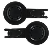 USHOBE 2 Pezzi Ganci a Ventosa Regolabili senza Traccia per Bagno e Cucina | PVC e ABS, per Piastrelle Umide, Uso Temporaneo, Risparmio Spazio, Protezione Pareti, Finitura Lucida