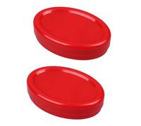USHOBE 2 Pezzi Portagraffette Magnetico Rosso in PP per Scuola e Ufficio | Contenitore Salvaspazio, Organizza Graffette e Viti, Pratico per Scrivania, Accessorio Utile