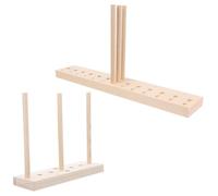 USHOBE 2 Set Creatore di Fiocchi per Nastro in Legno, Base Multifunzione | Modello e Modello B, con Bastoncini Inclusi, Supporto Stabile per Corsage e Confezioni Regalo
