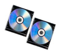 USHOBE 2 Set Disco Cd-r Vuoto Registrabile ad Alta Capacità in Plastico con Custodia Jewel Case, per Registrazioni Audio e Gestione Dati in Progetti
