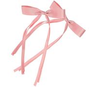 USHOBE 2pezzi Fermagli per Capelli con Fiocco in Tessuto Rosa Accessori Leggeri e Portatili per Bambine Decorazione Morbida e Versatile per Cosplay e Feste