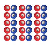 USHOBE 30 Pezzi Pucks per Shuffleboard da Tavolo in Acciaio e Plastica, Rotelle Leggere di Precisione per Giochi da Tavolo e Feste in Famiglia