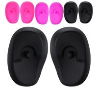 USHOBE 4 Paia Copri Orecchie in Silicone Waterproof per Protezione orecchie Uso Curling e Trattamenti Capelli