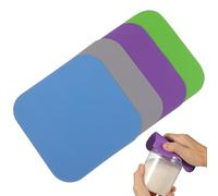 USHOBE 4 Pezzi Cuscinetti Antiscivolo in Gomma per Apri Barattoli e Tappi Bottiglia, Accessori Cucina Utili per Mani Deboli in Cucina