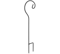 USHOBE 4 Pezzi Gancio da Giardino in Ferro Nero, Multiuso, per Esterni | Installazione Salda e Postura Verticale, per Cesti e Bandiere nel Giardino Decorativo
