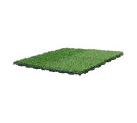 USHOBE 4 Pezzi Tappeto Prato Sintetico Verde 30×30cm | Materiale Plastico, Aspetto Realistico, Manutenzione Facile, per Cani e Animali Domestici, Uso Interno