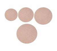 USHOBE 4 Pezzi Tavole Rotonde in Legno per Ceramica, Leggere e Resistenti, Accelerano L'asciugatura, Design Professionale, per Arte Ceramica e Uso Esterno