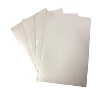 USHOBE 5 Pacchetti di Carta Bianca Isolante A5 Non Adesiva per Ritaglio Forme e Appunti a Mano, Carta Separatrice per Etichette Adesive e Adesivi per Libri e Quaderni