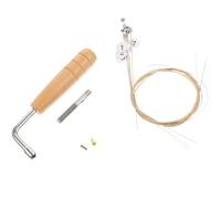 USHOBE Accessori per Corde Arpa Lira Set con Perno in Legno Metallo e Chiave per Accordatori di Arpa