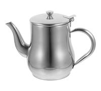USHOBE Acciaio Inox Contenitore per Olio 32oz per Cucina | Argento, Uso in Cucina e Conservazione Alimentare, per Olio, Succo e Zuppa, Riuso Domestico