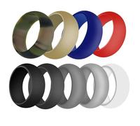 USHOBE Anello in Silicone Rotondo per Uomo e Coppia, Comodo e Resistente, per Esercizi e Pulizie Domestiche, Anello Fitness Unisex per Uso Quotidiano Colore Casuale