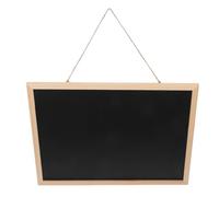 USHOBE Black Board con Cornice in Legno Nero, Superficie Riutilizzabile e Portatile, per Uffici e Lasciare Messaggi con Stile Semplice ed Elegante