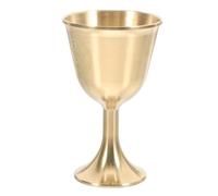 USHOBE Calice e Tocco Mistico Pentagramma in Rame Dorato Vintage Design Unico per Altari Rituali per Decorazione Elegante della Casa