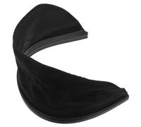USHOBE Cappuccio per Protezione Collo da Saldatura in Pu e Tessuto Nero Bavaglino Staccabile e Sigillo in Silicone per Casco da Saldatore Regolabile