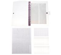 USHOBE Libro Portadiamanti per Craft, Organizzatore Portatile in Plastica | Sequins e Diamanti Colorati, Carta e Plastica, Porpora, Design Ordinato e Pratico per Craft