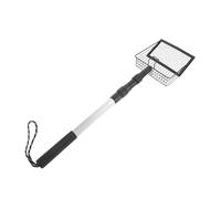 USHOBE Paletta con Manico Regolabile a 3 Sezioni da Stufa per Cenere Pala in Metallo Traforato Resistente alle Alte Temperature, Utensile per Barbecue e Focolare
