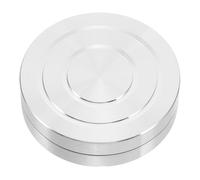 USHOBE Piatto Girevole per Lega di Alluminio Manuale, Argilla | Base Girevole per Ceramica, Rotazione Stabile e Costruzione Precisa, Uso Versatile, Colore Argento