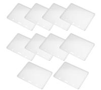 USHOBE Porta Badge Trasparente Design Indipendente e Facile da Pulire 50 Pezzi in Pvc Custodia Protettiva Antigraffio per Tessere e Carte di Identità per Infermieri e Medici