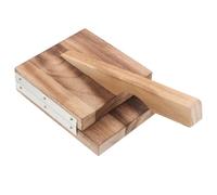 USHOBE Pressa Manuale per Pasta in Legno per Creare Uniformemente la Pelle dei Ravioli, Riduce Disordine in Cucina per Riunioni Casalinghe e Uso Pratico