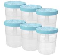 USHOBE Scatola Riutilizzabile Assorbiumidità in Plastica Blu 6 Pezzi per Controllo Sostenibile Dell'umidità in Armadio e Cucina Salvaspazio