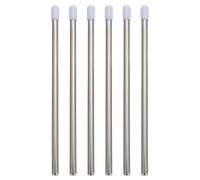 USHOBE Scolabottiglie in Acciaio Inossidabile 6 Pezzi per Asciugatura Rapida e Risparmio Spazio, Portabottiglie Bianco per Lavastoviglie Standard Diametro 6mm e Lunghezza 15,2cm