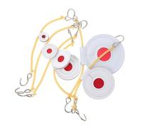 USHOBE Set 1 Tappetino Portatile in Fibra Super Bianco a 3 Strati Elastico e Gancio, Leggero e Comodo per Tiro al Bersaglio all Aperto per Appassionati
