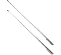 USHOBE Set 2 Bacchette da Rabdomante in Acciaio Inossidabile Argento, Superficie Liscia e Leggere, Strumenti Portatili per Attività Outdoor di Rilevazione