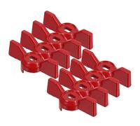 USHOBE Set 8 Pezzi Maniglie Leva Valvola in Lega di Alluminio con Foro 8x6mm, Facile Installazione e Lunga Durata per Rubinetti da Giardino e Impianti Idraulici Esterni