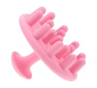 USHOBE Spazzola per Capelluto in Silicone Rosa, Head Massage Comb, Spazzola per Shampoo e Massaggio Multifunzionale, per Relax e Pulizia della Cute, Testa Rotonda Colore Casuale