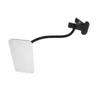 USHOBE Specchio Retrovisore da Tavolo Rettangolare Nero Clip Flessibile, Resistente Agli Urti, per Monitor Computer e Sicurezza Personale in Ufficio