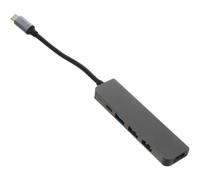 USHOBE Stazione di Attracco 5-in-1 Type-c Ricarica Pd 87w, Trasferimento USB 3.0 a 5gbps, Risoluzione 4k X 2k, Struttura in Lega di Alluminio per Laptop