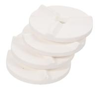 USHOBE Tappetini di Supporto Refrattario Bianco Set 4 Pezzi in Ossido di Alluminio Pratici e Resistenti per Ceramica per Lavori di Ceramica e Artigianato DIY