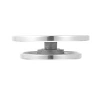 USHOBE Turntable per Ceramica da Modellare in Lega di Alluminio, Manuale | Argento, Piattaforma Rotante Pratica, per Lavori di Argilla e Ceramica