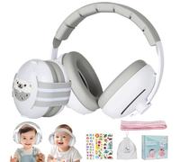 USHOP Cuffie Antirumore bambino, 2 in 1 Neonato per Bambini da 0 a 48 Mesi, Elastiche Regolabili, Ridurre di 25 dB, Protezione dell’Udito, Migliora il Sonno in Viaggio