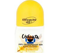 Ushuaïa Anti-traspirante 48 ore, vaniglia di polinesia, 50 ml, confezione da 4