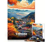 Ushuaia, Argentina, Puzzle da 1000 pezzi con paesaggio suggestivo per ragazzi, esercizio di logica, divertimento facile, bordi netti, regalo significativo (38x26cm)