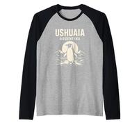 Ushuaia Argentina Tramonto Maglia con Maniche Raglan