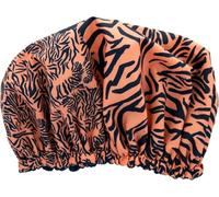 USHUAIA - Cuffia da doccia, con cappuccio da bagno, interno foderato in microfibra, morbido e assorbente, lavabile in lavatrice