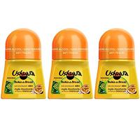 USHUAIA Deodorante Bille 48h argilla anti-impronta Absorbing Do Brasil Bahia / Passion Fruit 50 ml - Confezione da 3
