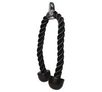 USI - Corda universale in nylon intrecciato per tricipiti da 68 cm, accessori per macchine Smith, attacco per cavo per tricipiti LAT e qualsiasi sistema di puleggia, corda per tricipiti intrecciata in