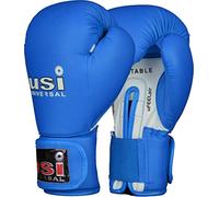 USI UNIVERSAL THE UNBEATABLE Lite Contest - Guantoni da boxe in poliuretano, per bambini dai 3 ai 6 anni, con imbottitura in schiuma sagomata, fodera traspirante, chiusura elastica con gancio e anello
