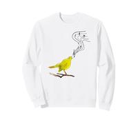 Usignolo Canto Uccello Note Musica Classica Bird Watching Felpa