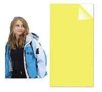USIT, Salvastrappi Autoadesivo in Nylon, 8x18 cm, Copri Strappi sui Tessuti Impermeabili, 1 Pezzo, Giallo