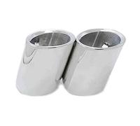 Usita Scarico Per 520i 523i 525i F10 F11 F07 E12 E28 E34 E39 E60 E61 2 Pezzi Copertura Auto Punta Del Silenziatore Di Scarico Tubo In Acciaio Inossidabile(2pcs Silver)
