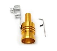 Usita Scarico Universal Car Turbmuffler Sound Simulator S/M/L/XL Car Turbo Sound Whistle Vehicle Refit Device Tubo Di Scarico Turbo Sound Whistle(Gold XL)