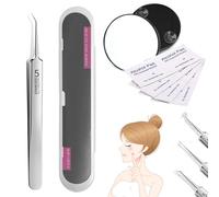 Usiveinborn Blackhead Remover, Usiveinborn, Usiveinborn Tweezers, Professional Facial Blackhead Remover Tweezers, Stainless Steel Usiveinborn Blackhead Tweezers (Angled Clip)