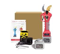 USKI Forbici elettriche da potatura, Cesoie elettriche for potatura 400W Potatore Senza Fili Senza spazzole Albero da frutto Alimentato al Litio Potatura Bonsai con 2 batterie(Shears(Box))
