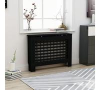 Usknxiu Copritermosifone in Stile Moderno, mobiletto a doghe con ripiano, Elemento Decorativo per termosifoni 44,1" x 7,5" x 32,1" in MDF Soluzione d'arredo per Interni e Soggiorno Montaggio Semplice